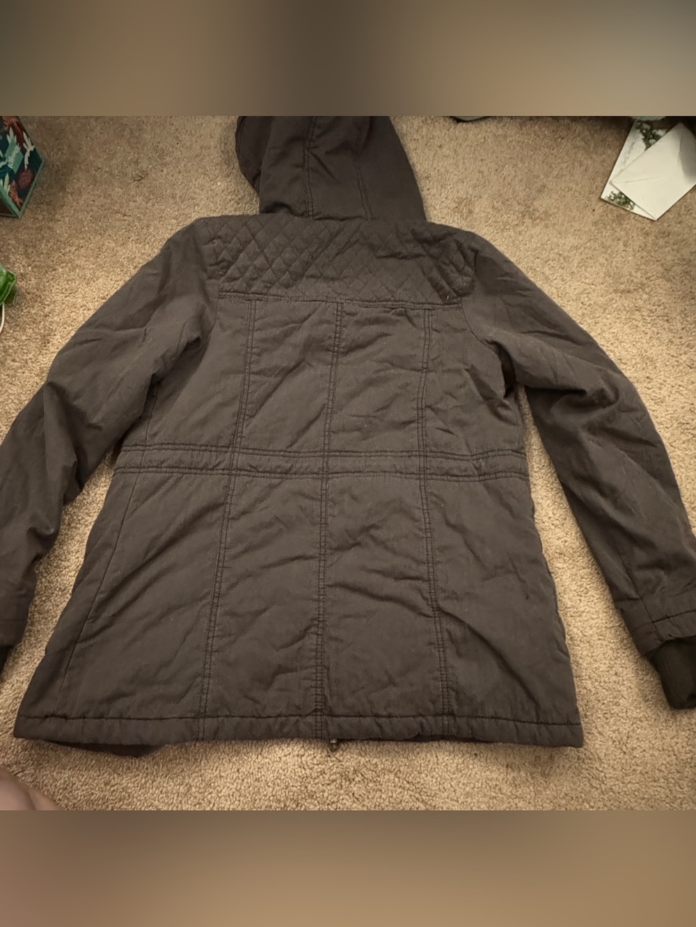 Mossimo Supply Co. Hooded Utility Jacket Winter Charcoal - Picture 3 of 16